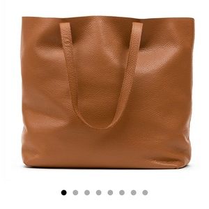 Cuyana Tan Leather Tote Bag